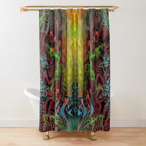Item preview, The Warmth of Swamp Thunder (abstract, experimental, psychedelic, warm colors) designed and sold by Discordant Dreams Art.