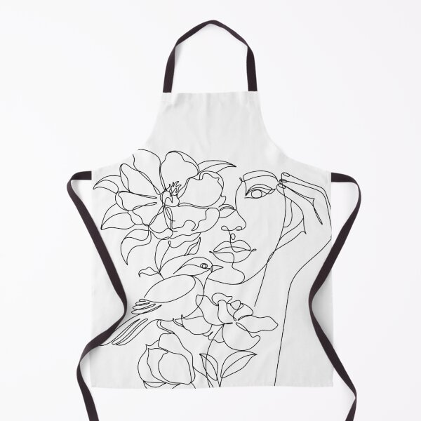 Item preview, Flower in woman head. Line illustration. Line drawing. One line. Nature face. Nature cosmetics. Flower icon. Minimalist print. One Line Black White Drawing Artwork, Minimalist Couple Art, Minim designed and sold by OneLinePrint.