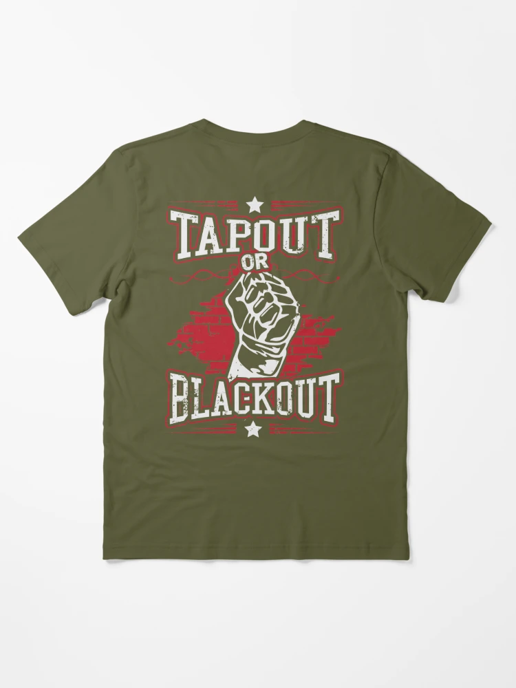 Camiseta MMA Tapout Or Blackout, Negro, S