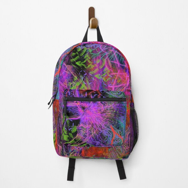 Item preview, Violet Scratches Relieve Tension (abstract, neon pink, symmetrical) designed and sold by Discordant Dreams Art.