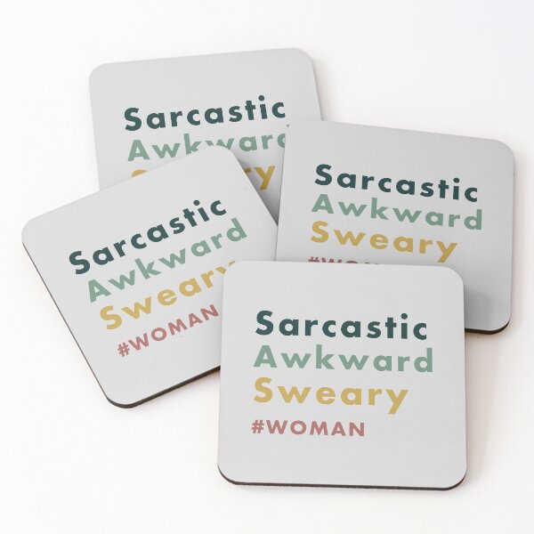 Item preview, Sarcastic. Awkward. Sweary. Woman designed and sold by AweSoMe Shirts.
