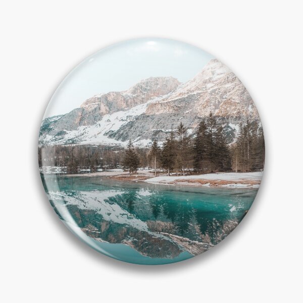 Item preview, Lake surrounded by Trees and Snow covered Mountains during daytime designed and sold by BEyourself be.