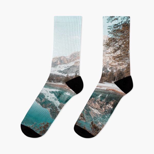 Item preview, Lake surrounded by Trees and Snow covered Mountains during daytime designed and sold by BEyourself be.