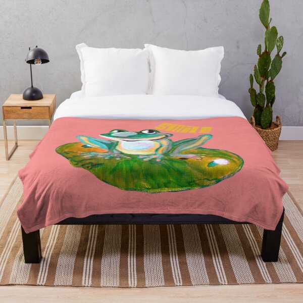 Item preview, Frog Gifts | Positive Quote | Smile | Teacher Gifts | Camping Decor | Frog Decor | Painting Of Frog designed and sold by concettaellis.