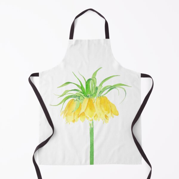 Item preview,  hand painted Yellow Crown Imperial Fritillaria  watercolor designed and sold by ColorandColor.