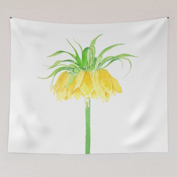 Item preview,  hand painted Yellow Crown Imperial Fritillaria  watercolor designed and sold by SelenePaintings .