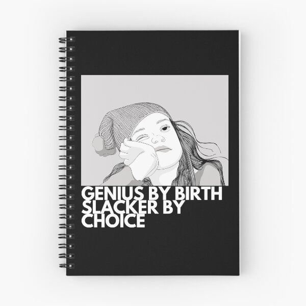 Item preview, genius by birth slacker by choice designed and sold by Christeena-.