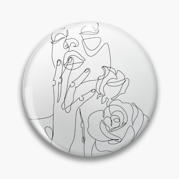Item preview, Woman print, celebrity, Scandinavian, Nordic, Trendy print, Rose, Scandinavian art, Modern art, Wall art, Print, Minimalistic, Modern Poster designed and sold by OneLinePrint.