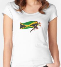 Usain Bolt World Record Women's Fitted Scoop T-Shirt