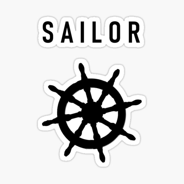 Item preview, Navy Wheel Sailor Sailing Captain Skipper Sports Hobby designed and sold by AndiHK.