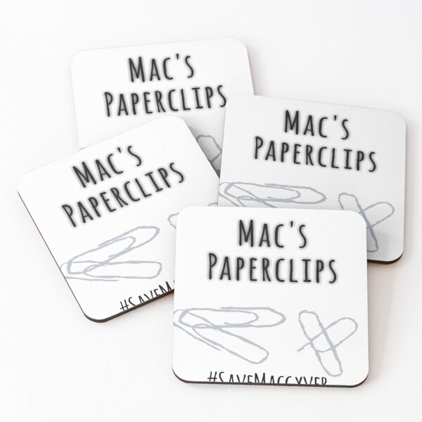 Item preview, Mac's Paperclips- #SaveMacgyver designed and sold by TheGreenReader.