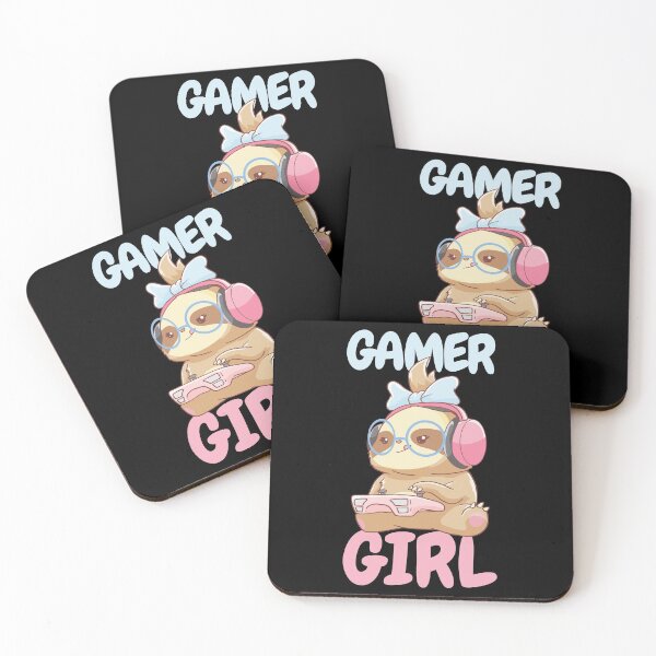 Item preview, Gamer Girl Sloth Gaming Kawaii designed and sold by CreativeGiftShp.