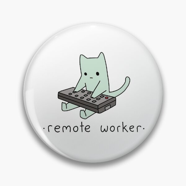 Item preview, Remote Worker Typing Cat  designed and sold by line-on-line.