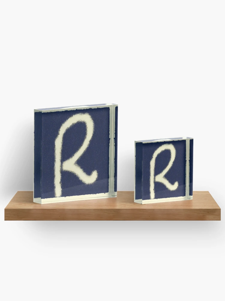 Thumbnail 3 of 5, Acrylic Block, Monogram R diffuse designed and sold by leobrix.