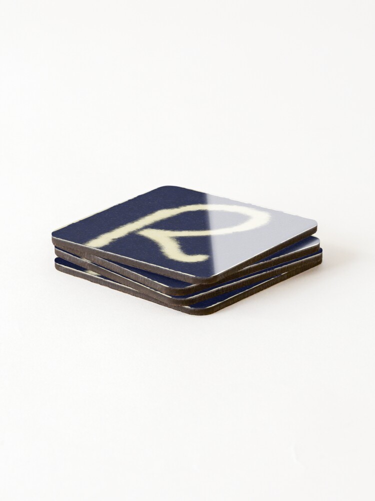 Thumbnail 4 of 5, Coasters (Set of 4), Monogram R diffuse designed and sold by leobrix.