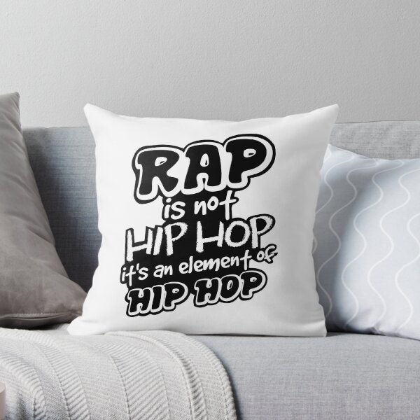 Rap is not Hip Hop Throw Pillow