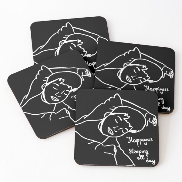 Item preview, Sleeping all day, Black background  designed and sold by Antiope33.
