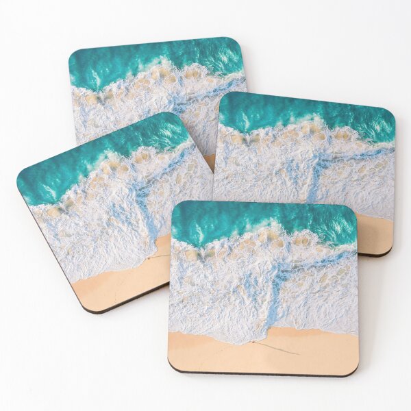 Item preview, Tropical Minimalist Blue Nostalgic Ocean Waves designed and sold by Haidary.