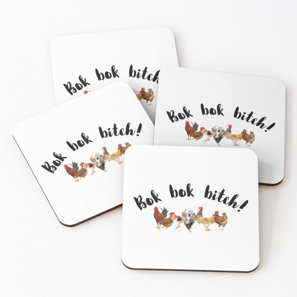 Item preview, Bok Bok Bitch -Crazy Rich Asians Chickens Design in Black Text designed and sold by katiekendall.