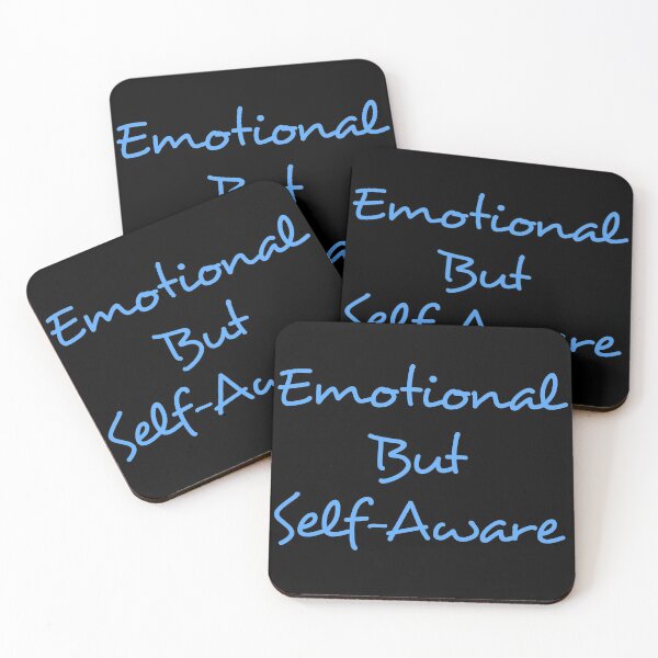 Item preview, "emotional but self aware" designed and sold by tudoo.