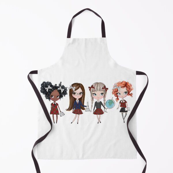 Item preview, School girls girly illustration designed and sold by Lalanacliparts.