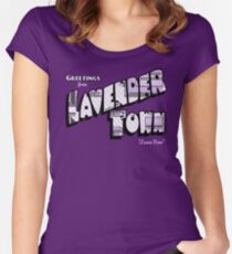 Greetings from Lavender Town Women's Fitted Scoop T-Shirt