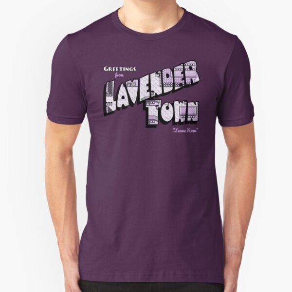 Greetings from Lavender Town Slim Fit T-Shirt