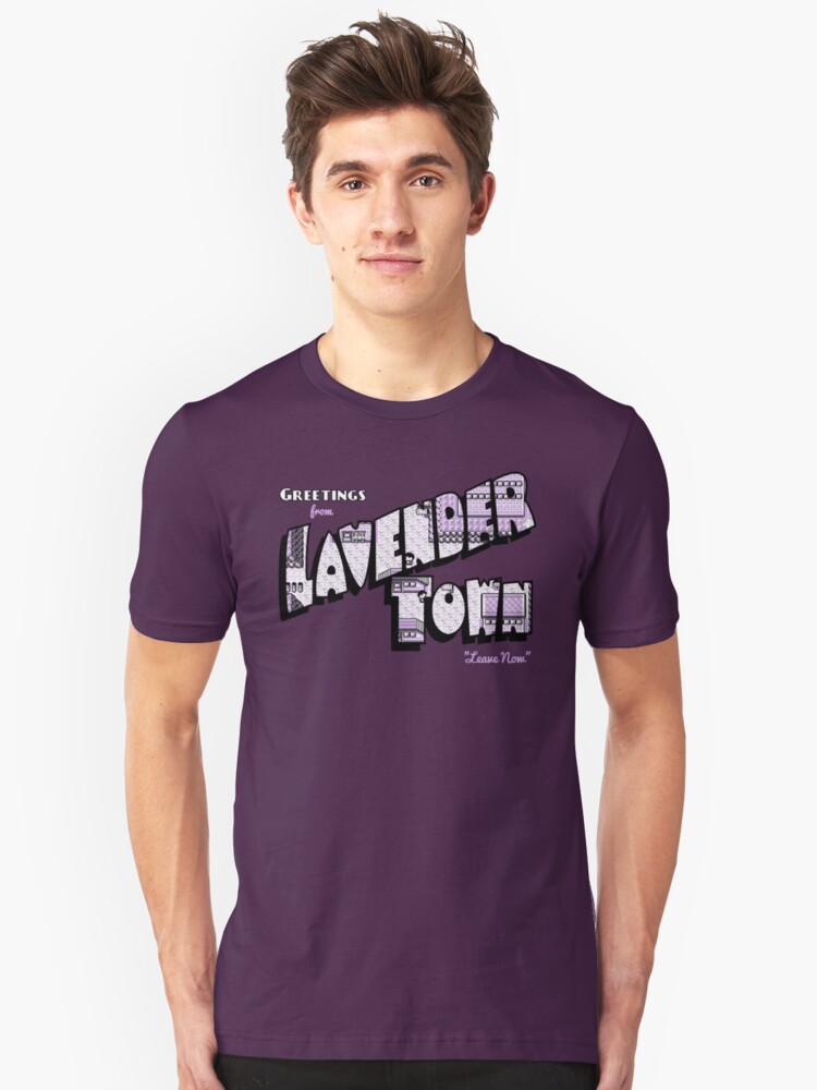 Alternate view of Greetings from Lavender Town Slim Fit T-Shirt