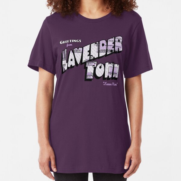 Greetings from Lavender Town Slim Fit T-Shirt