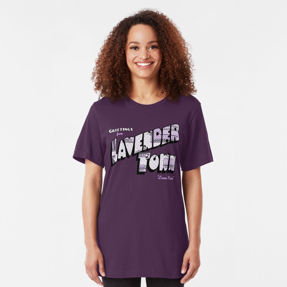 Greetings from Lavender Town Slim Fit T-Shirt