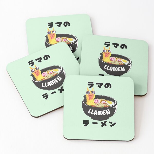 Item preview, Llama Ramen Noodles in Japanese writing designed and sold by Click-Like.