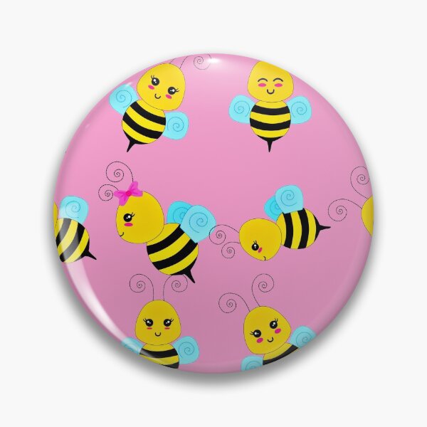 Item preview, CUTE AND FUNNY BEES PATTERN | KAWAII BEES | CHABI BEES designed and sold by NATUREZONE.