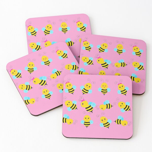 Item preview, CUTE AND FUNNY BEES PATTERN | KAWAII BEES | CHABI BEES designed and sold by NATUREZONE.