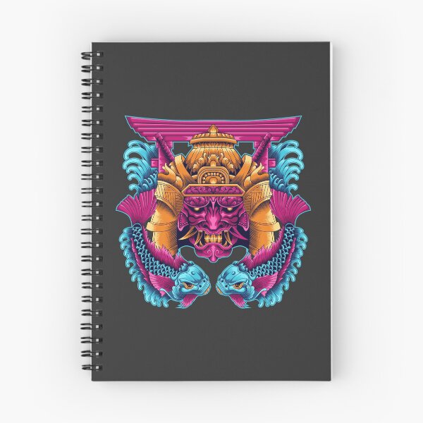 Item preview, Hannya Mask Samurai with japanese fish designed and sold by Marciano Graphic.