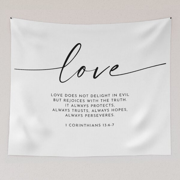 Item preview, Love, Corinthians 13:6-7 designed and sold by KAMdesignhaus.