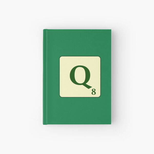 Fitxa de Scrabble de la Q de 8 punts Cuaderno de tapa dura