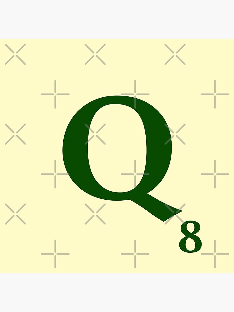 Imagen 4 de 4, Cojín con la obra Fitxa de Scrabble de la Q de 8 punts, diseñada y vendida por fgrdisseny.