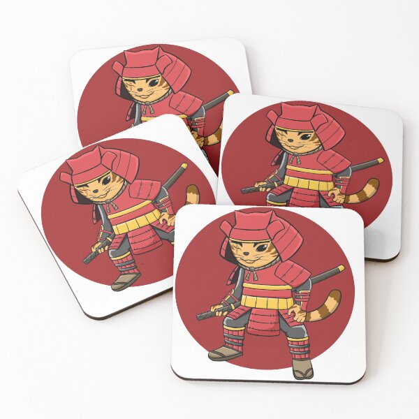 Item preview, Samurai Brown Cat  designed and sold by bixboxstudio.