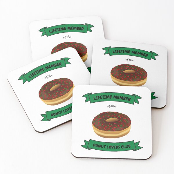 Item preview, Lifetime Member of the Donut Lovers Club designed and sold by Ninjakandy.