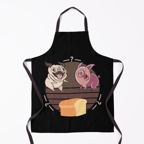 Item preview, Funny Pug, Dog Pig Loaf of Bread, Cute Pug Loaf Artificial Intelligence malfunction meme designed and sold by Ransyn Art.