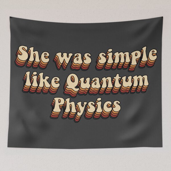 Item preview, She is simple, like quantum physics designed and sold by VintagePrada.