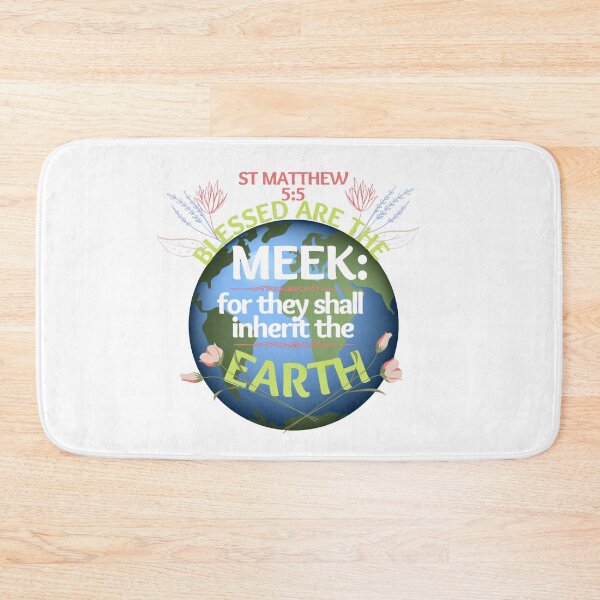 Item preview, St Matthew 5:5 Blessed are the meek for they shall inherit the earth, designed and sold by Mammanation.