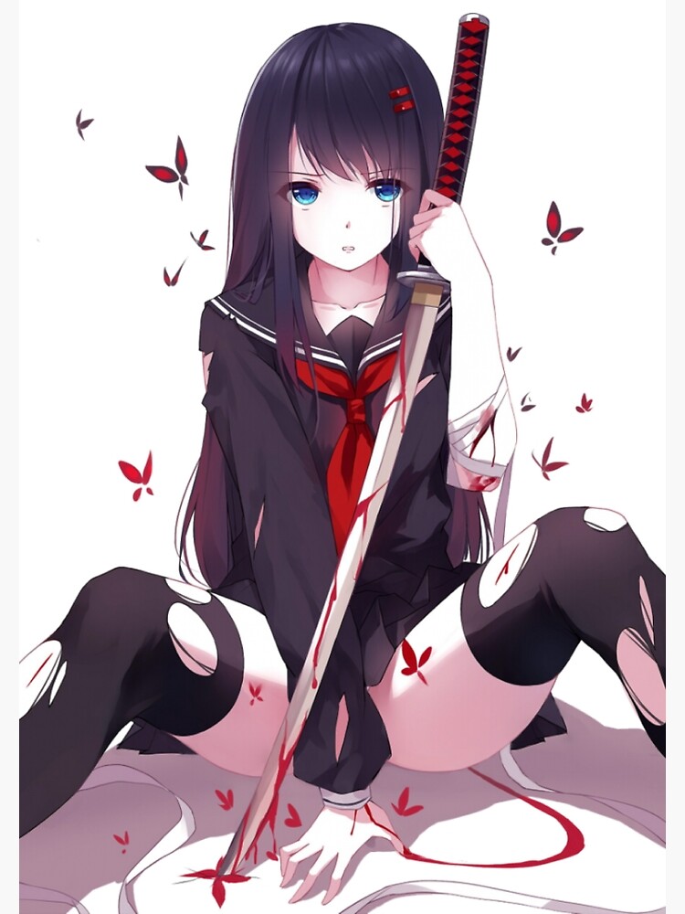 Anime Girl with Katana | Poster