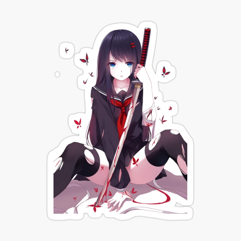Cute anime Girls sticker. 20371910 PNG