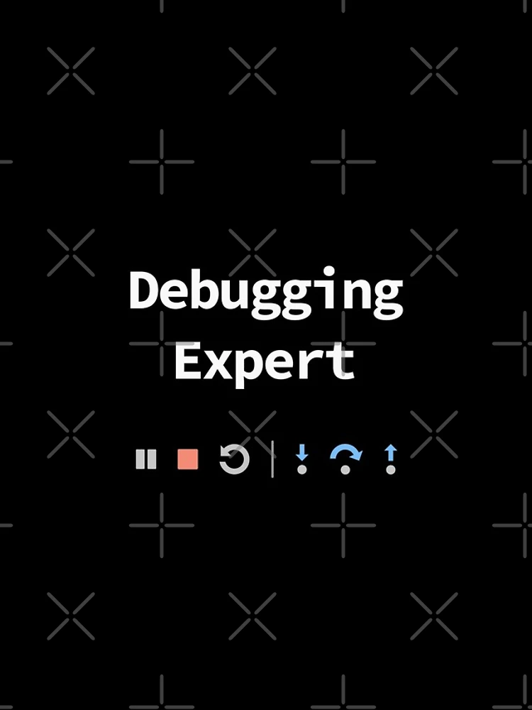 Thumbnail 4 of 4, Samsung Galaxy Phone Case, Debugging Expert, IDE Debugging Buttons - Pause Stop Restart Step-In Step-Over Step-Out, Software Testing, Software Developer, Dark designed and sold by Max-Wear.
