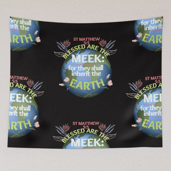 Item preview, Blessed are the meek, St Matthew 5:5 meek designed and sold by Mammanation.