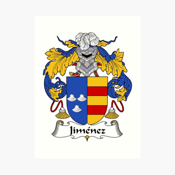Jimenez Coat of Arms/Family Crest Art Print