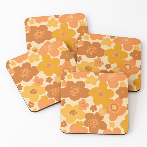 Item preview,  Groovy 70s Retro Vintage Floral Pattern  designed and sold by DesertAloha.