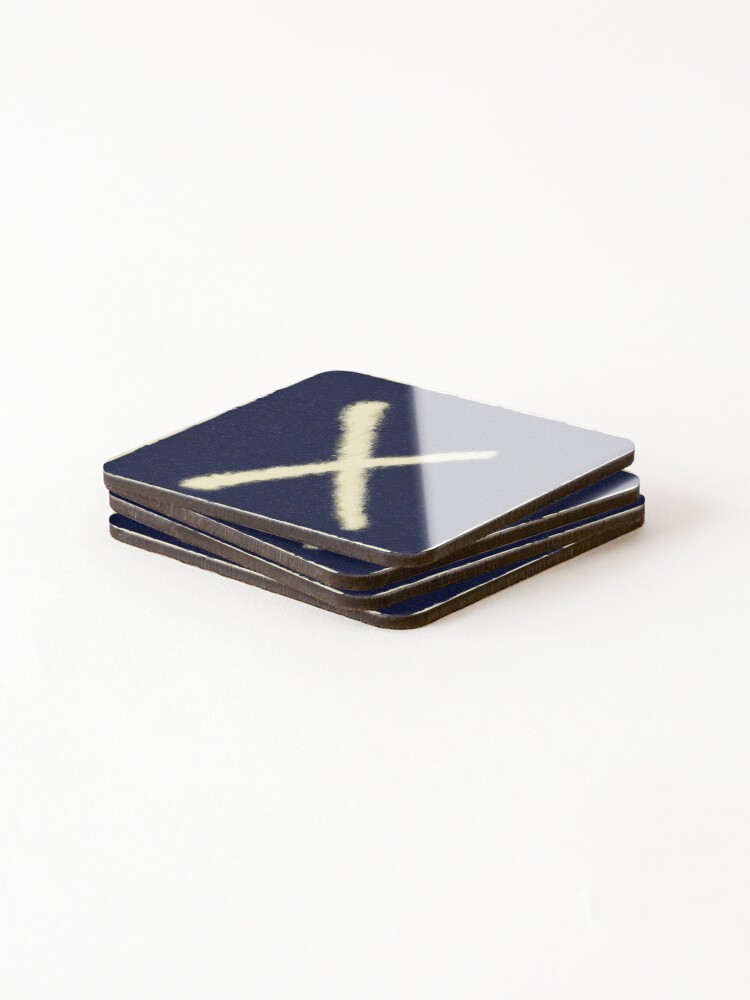 Thumbnail 4 of 5, Coasters (Set of 4), Monogram X diffuse designed and sold by leobrix.