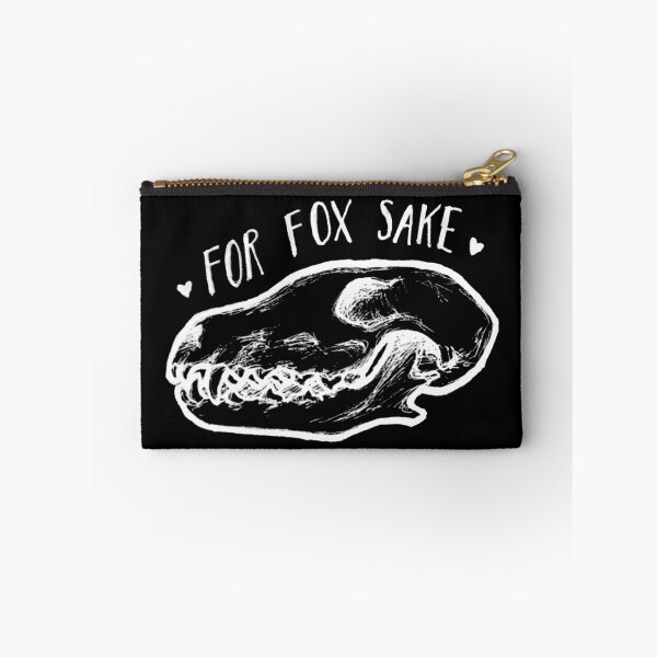 Item preview, "For Fox Sake" Fox Skull Line Drawing designed and sold by PatchworkInk.